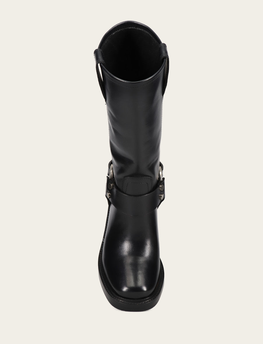 Frye Women's Black Kate Harness Boots / Black