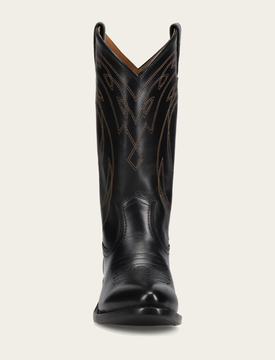 Frye Women's Black Billy Pull On Deco Stitch Boots / Black