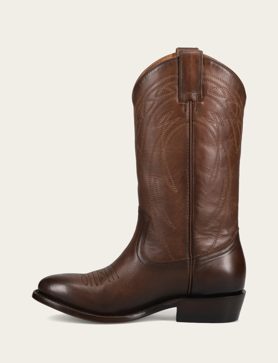 Frye Women's Bourbon Billy Pull On Deco Stitch Boots / Bourbon