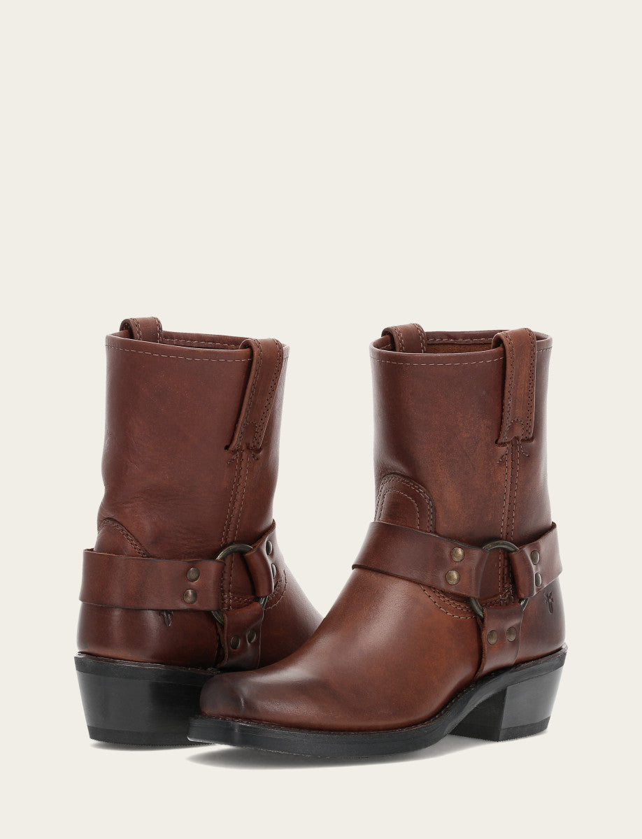 Frye Women's Cognac Harness 8R Boots / Cognac