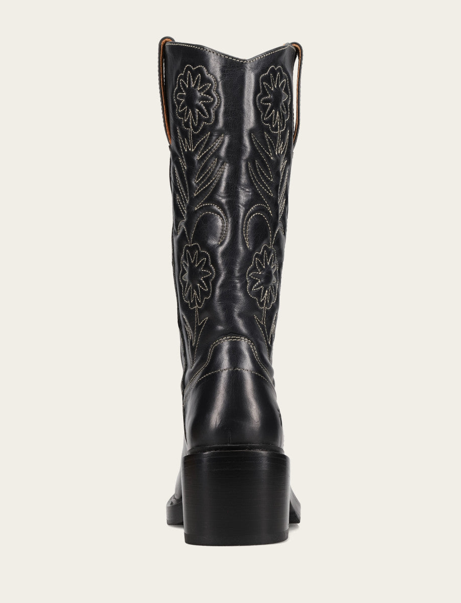 Frye Women's Black Kate Deco Stitch Boot / Black