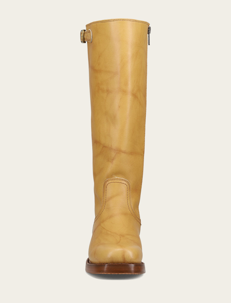 Frye Women's Banana Campus Low Heel Tall Riding Wide Calf Boot / Banana