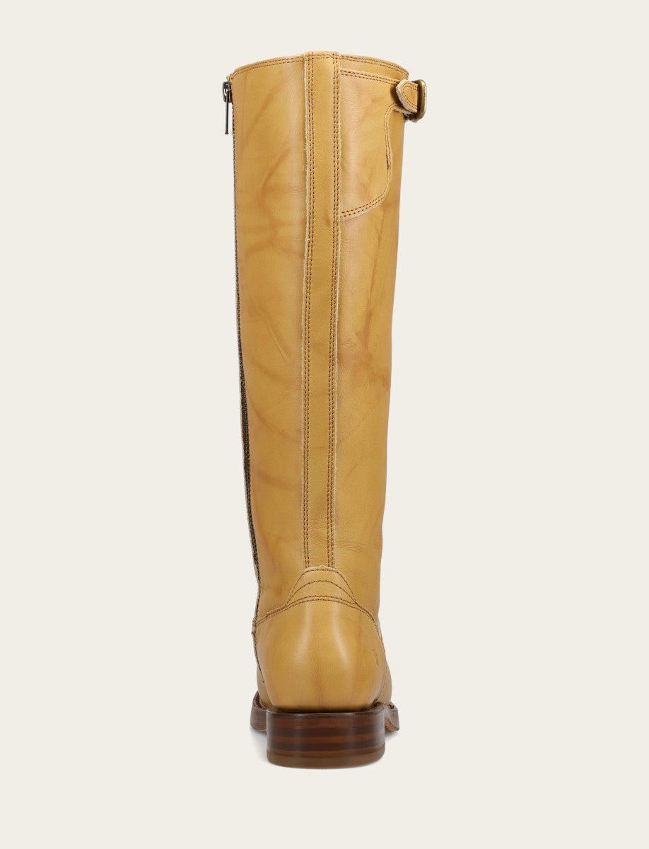 Frye Women's Banana Campus Low Heel Tall Riding Wide Calf Boot / Banana