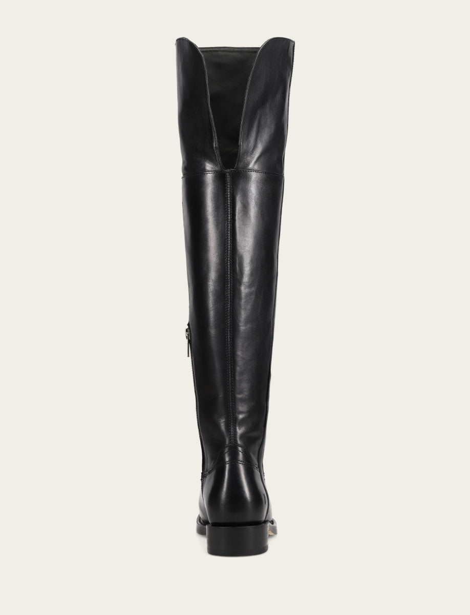 Frye Women's Black Campus Low Heel Over The Knee Boot / Black