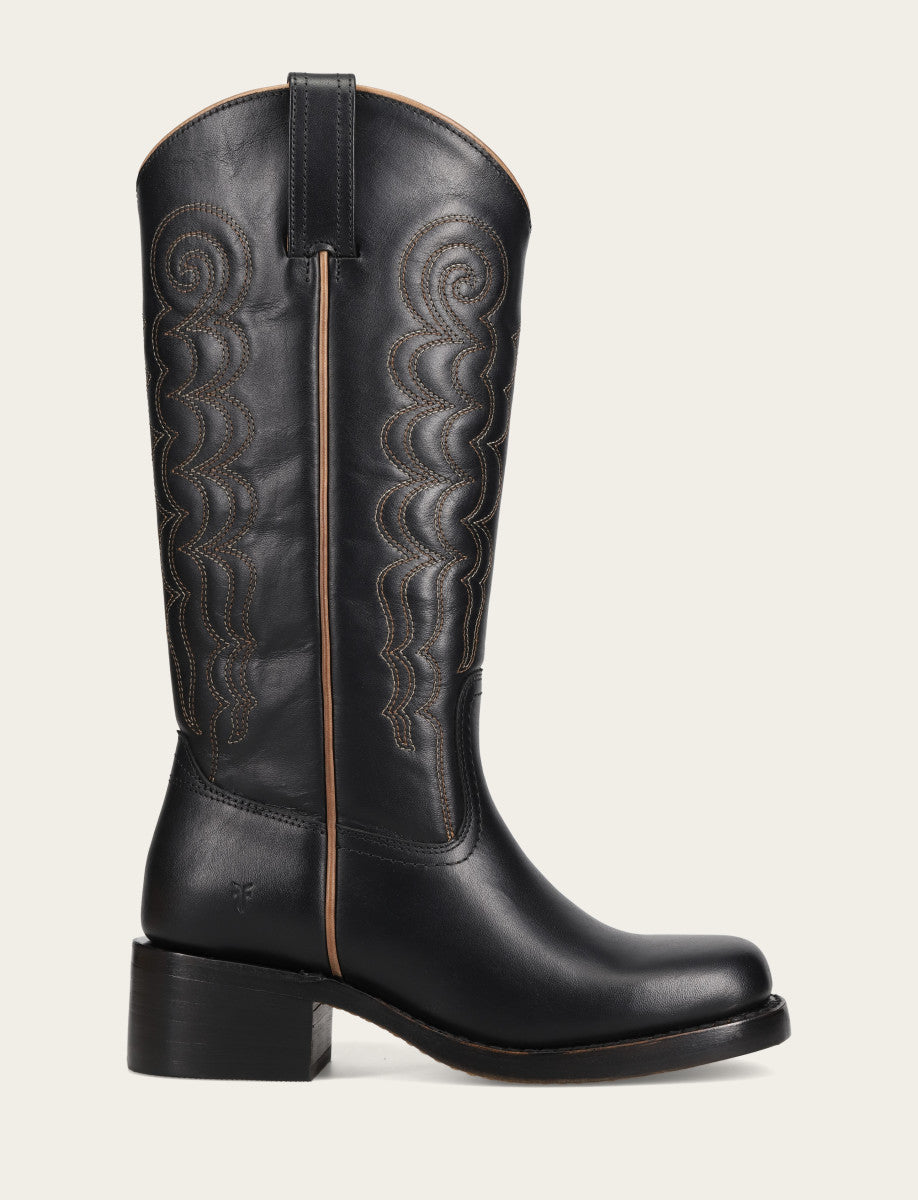 Frye Women's Black Campus Deco Stitch Boot / Black