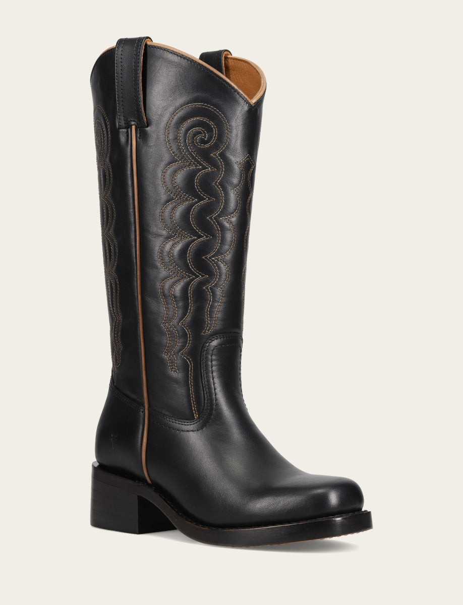 Frye Women's Black Campus Deco Stitch Boot / Black