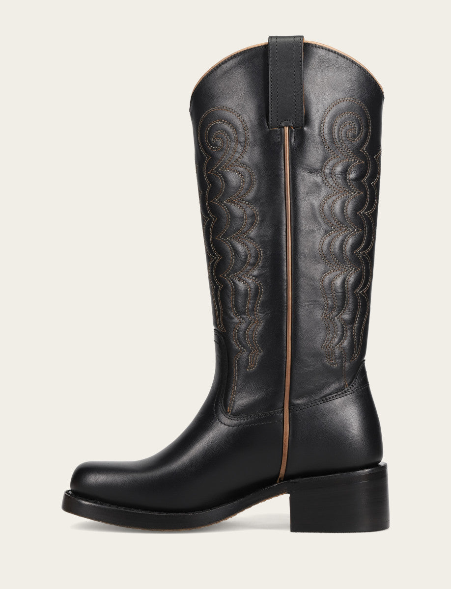 Frye Women's Black Campus Deco Stitch Boot / Black