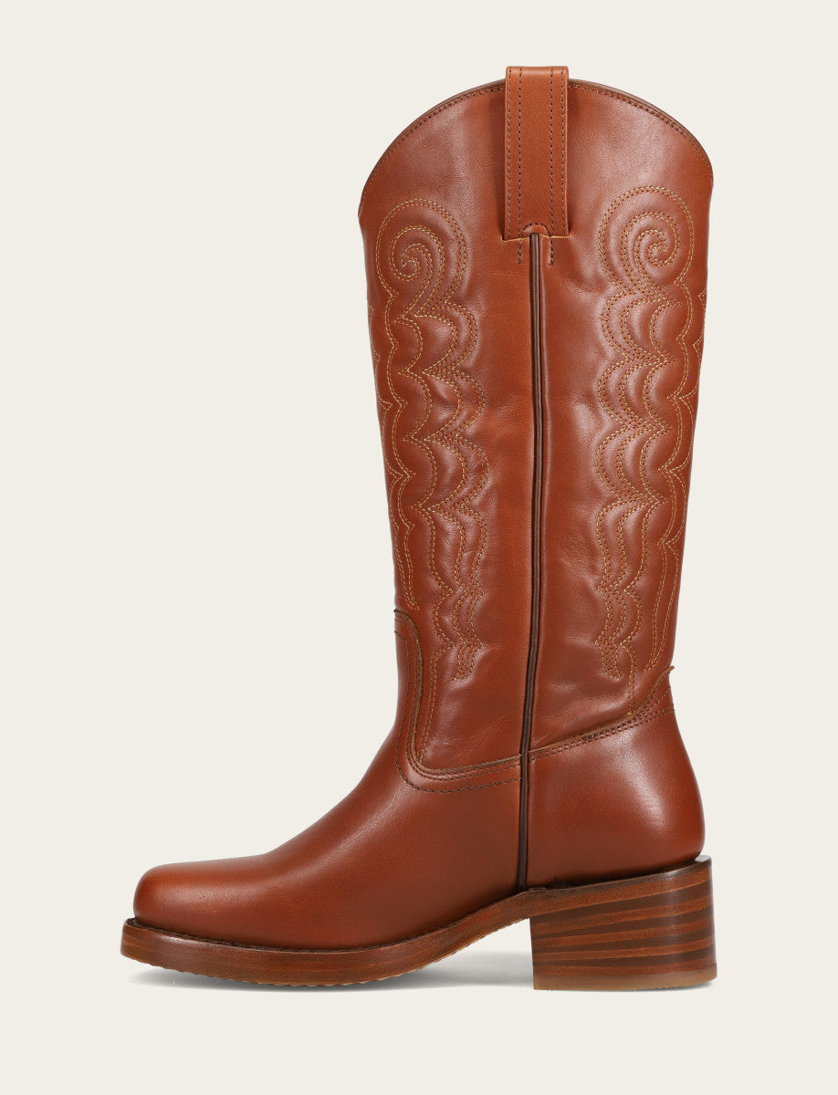 Frye Women's Walnut Campus Deco Stitch Boot / Walnut