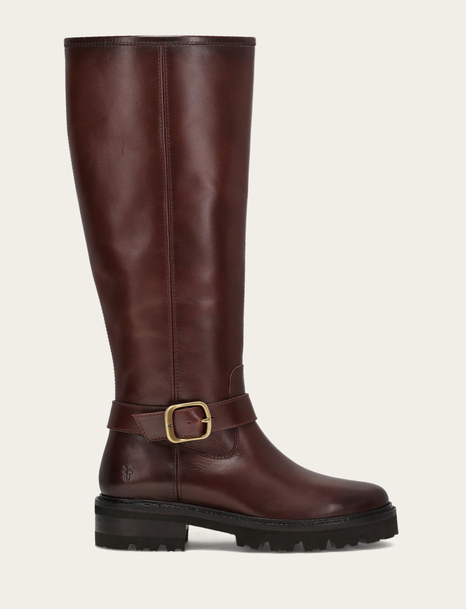 Frye Women's Bourbon Olivia Buckle Tall Boot / Bourbon