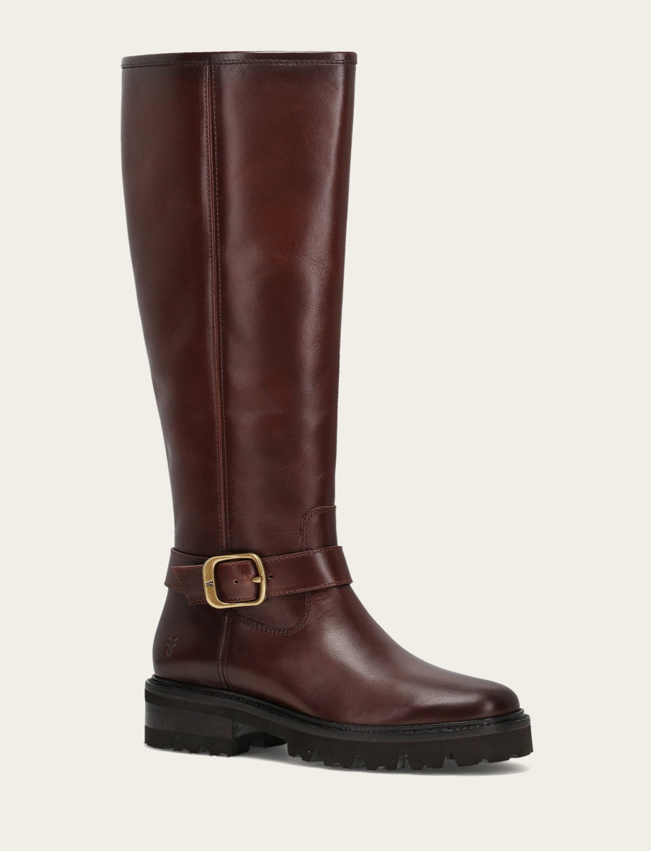 Frye Women's Bourbon Olivia Buckle Tall Boot / Bourbon
