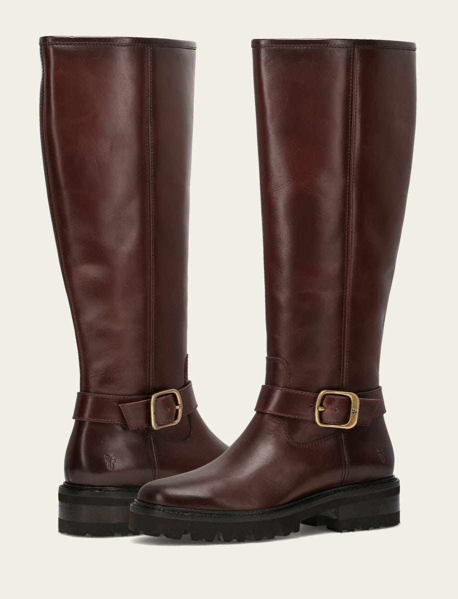 Frye Women's Bourbon Olivia Buckle Tall Boot / Bourbon