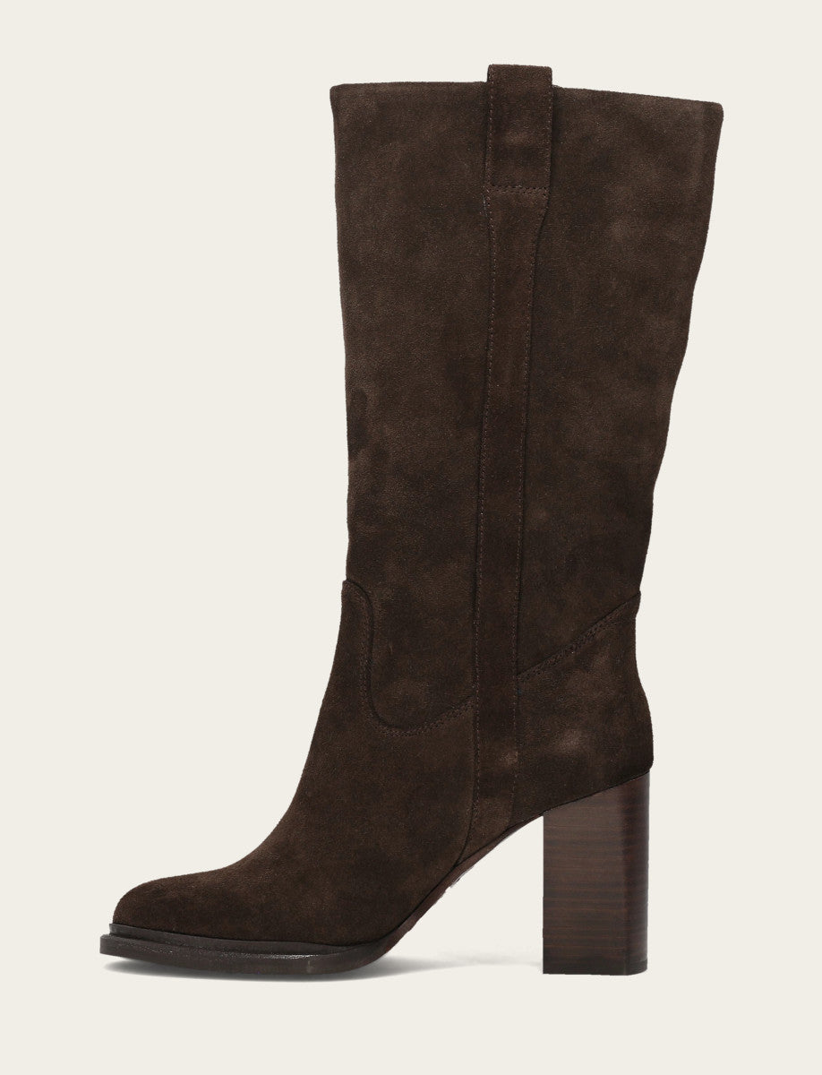 Frye Women's Dark Brown Alex Slouchy Mid Boot / Dark Brown