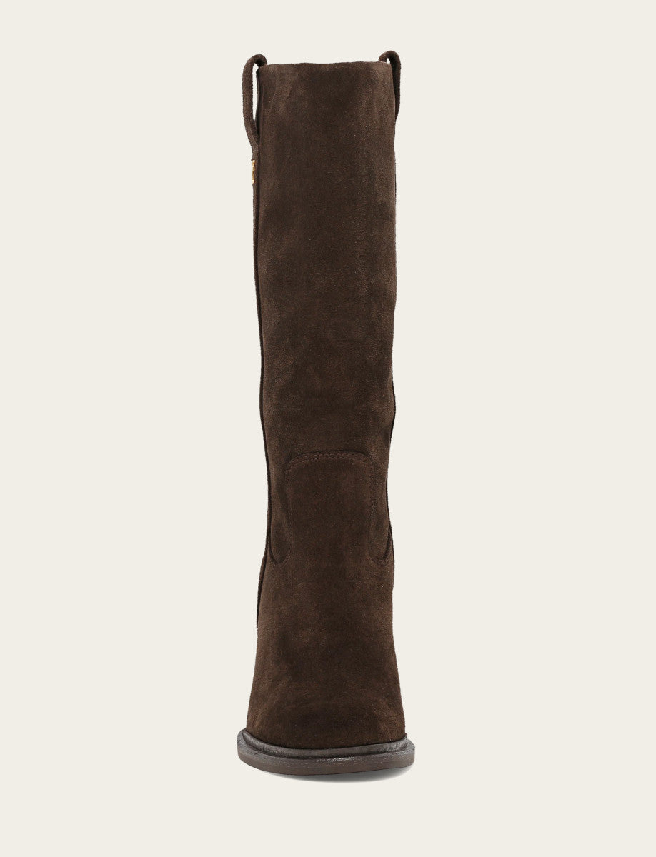 Frye Women's Dark Brown Alex Slouchy Mid Boot / Dark Brown