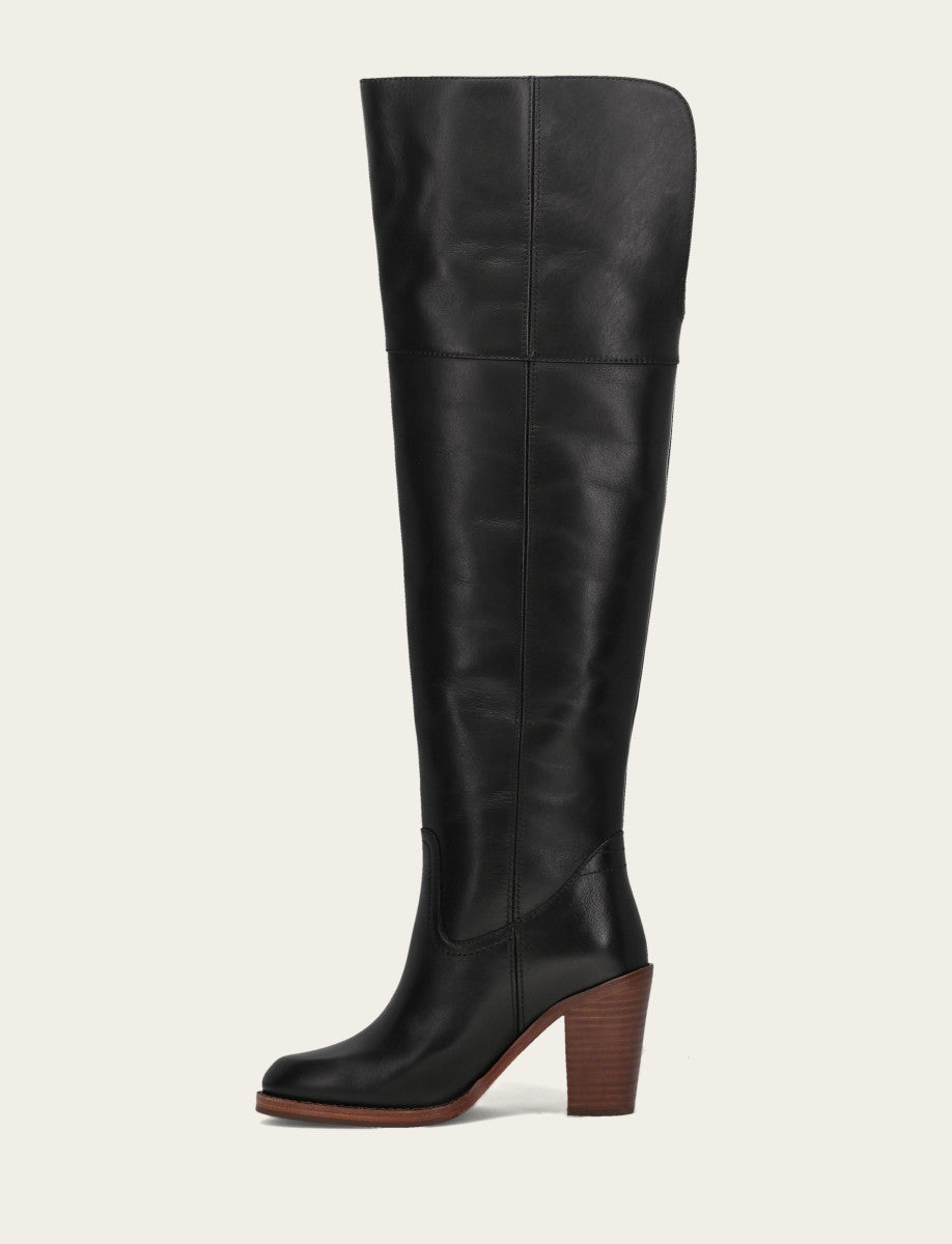 Frye Women's Black Corinne Over The Knee Boot / Black