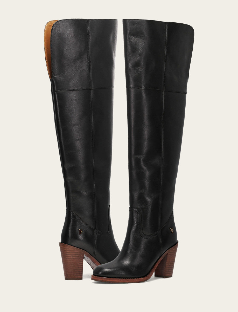 Frye Women's Black Corinne Over The Knee Boot / Black