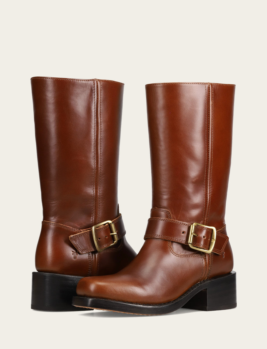 Frye Women's Saddle Campus Buckle Boot / Saddle