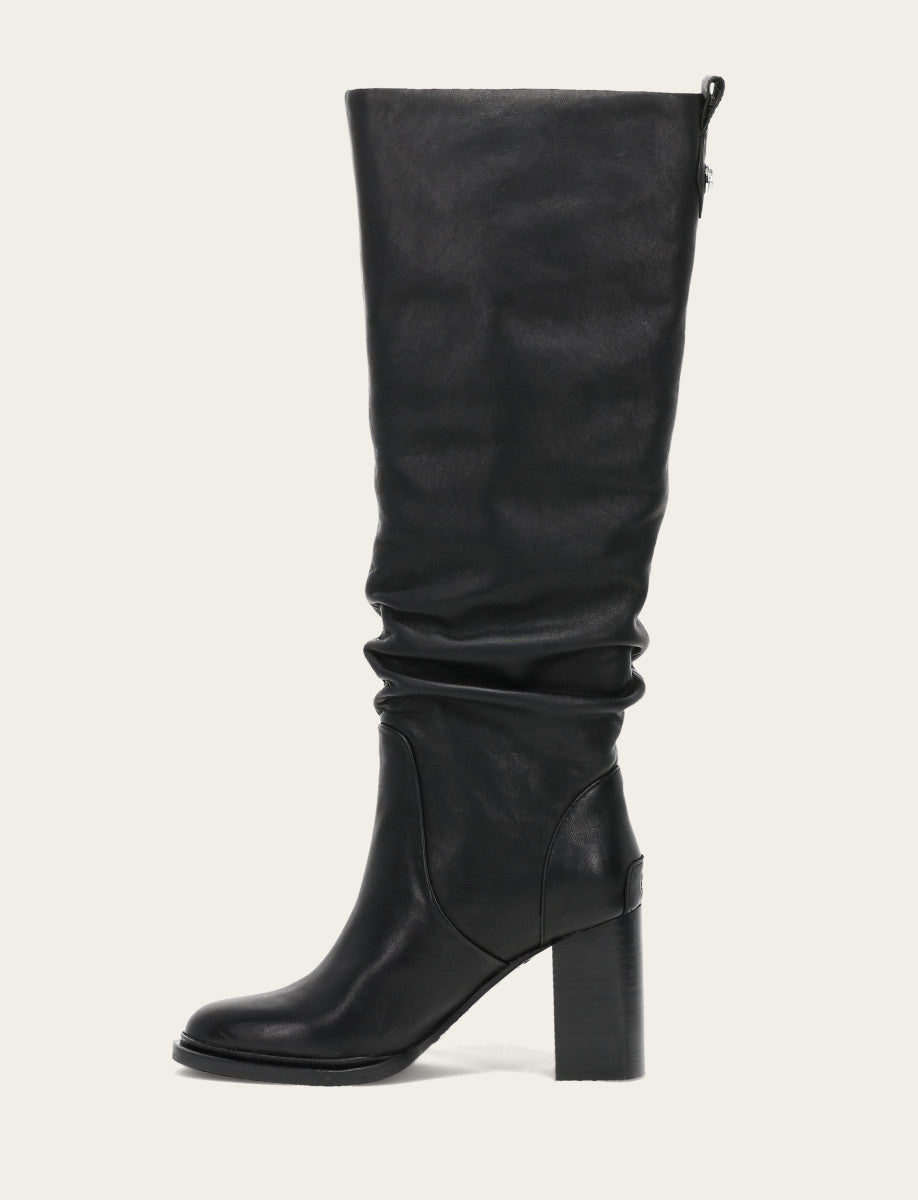 Frye Black Alex Softy Tall Wide Calf Boot / Black