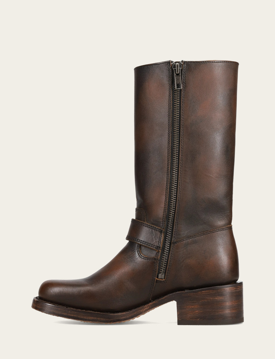 Frye Women's Dark Brown Campus Buckle Boot / Dark Brown
