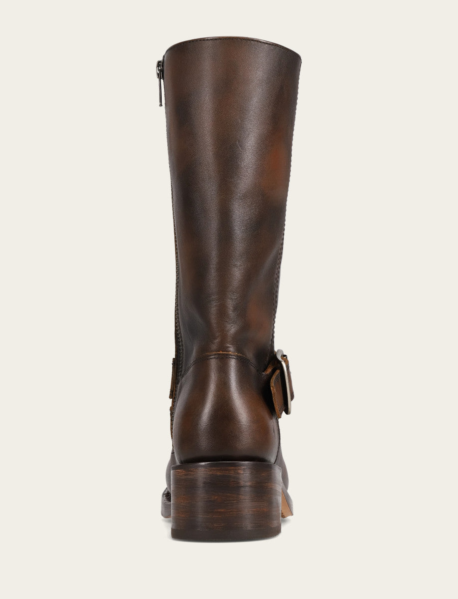 Frye Women's Dark Brown Campus Buckle Boot / Dark Brown