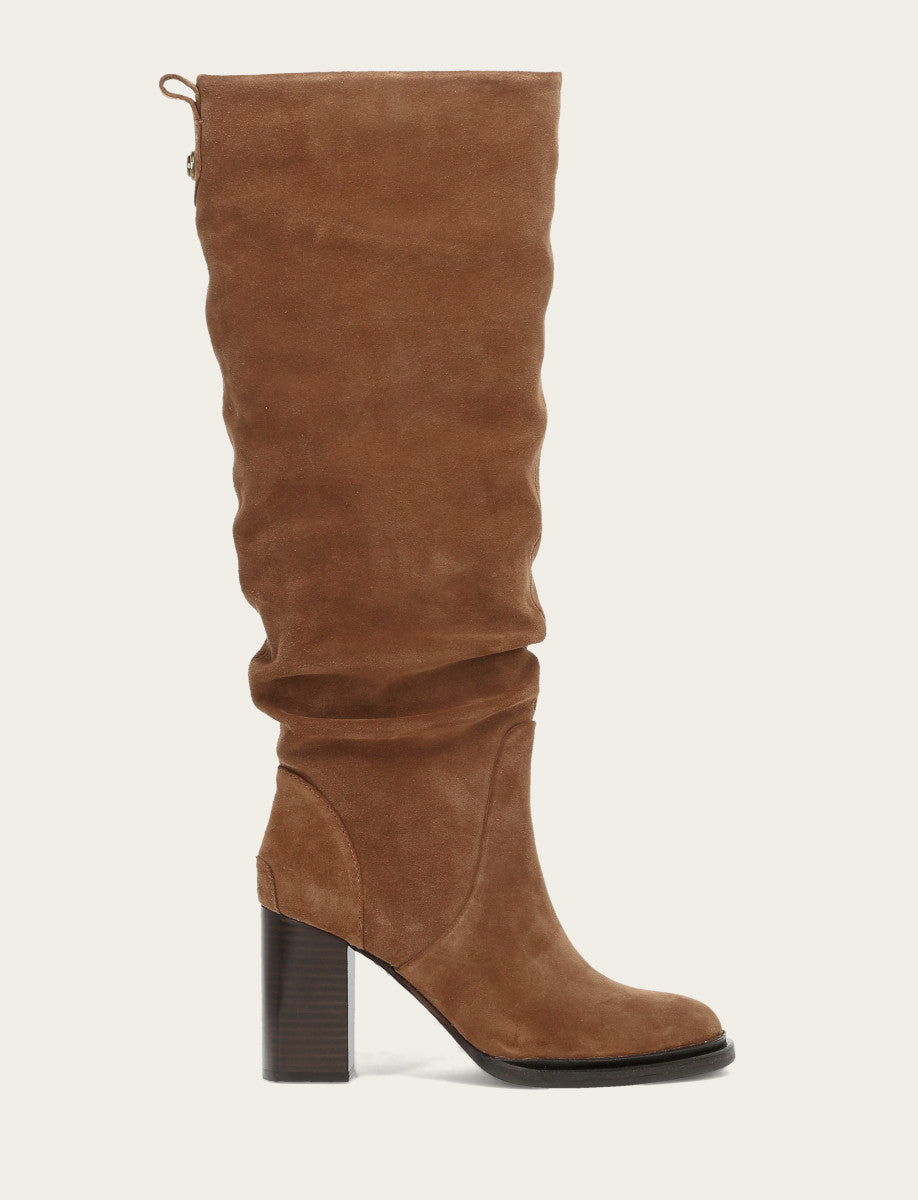Frye Bark Alex Softy Tall Wide Calf Boot / Bark