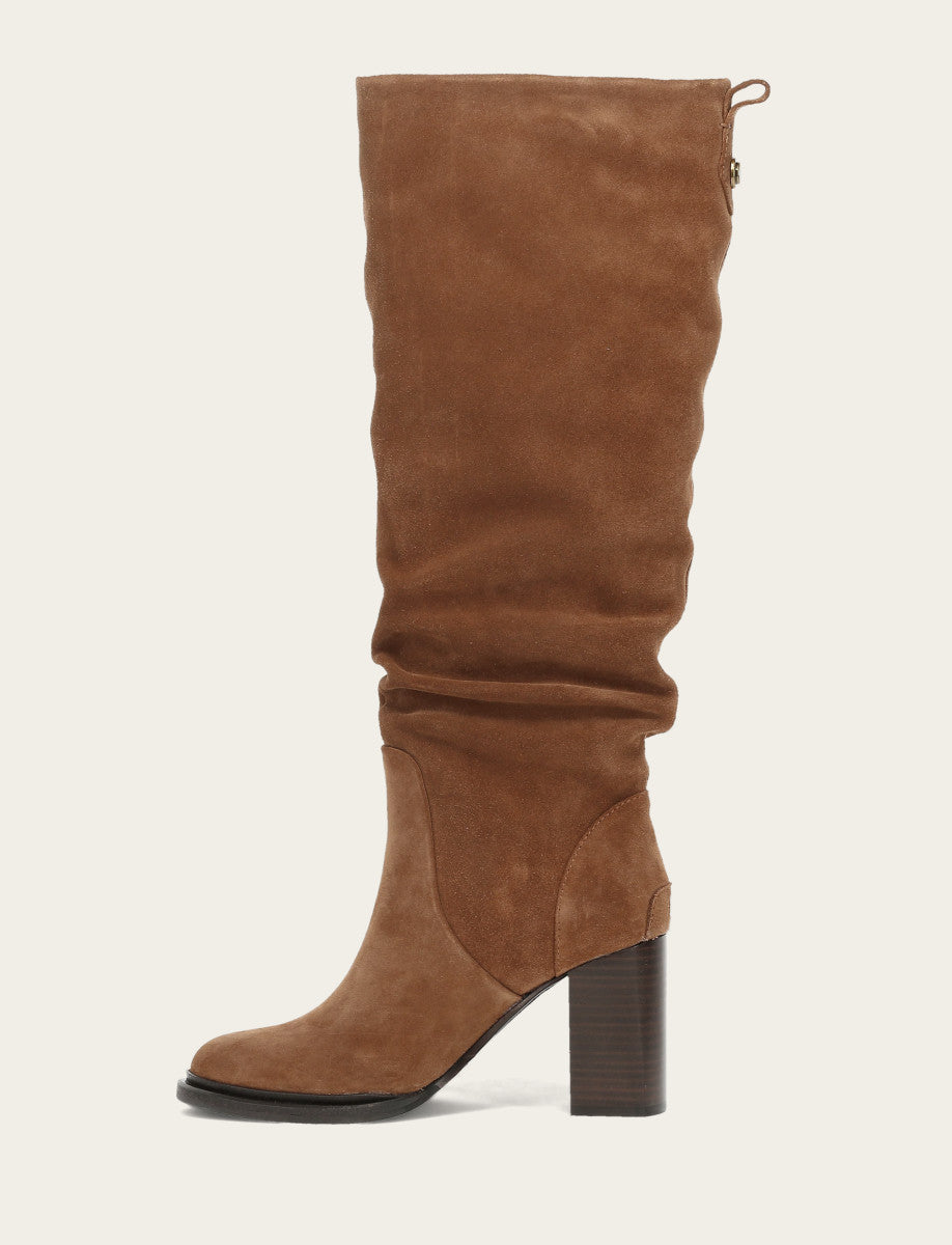 Frye Bark Alex Softy Tall Wide Calf Boot / Bark