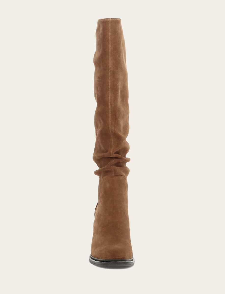 Frye Bark Alex Softy Tall Wide Calf Boot / Bark