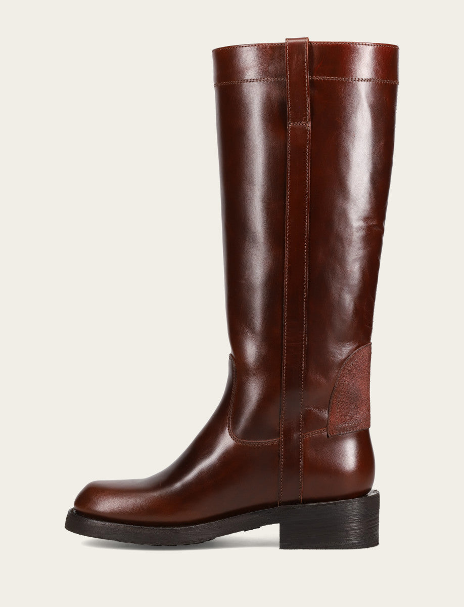 Frye Viv Riding Boot / Redwood