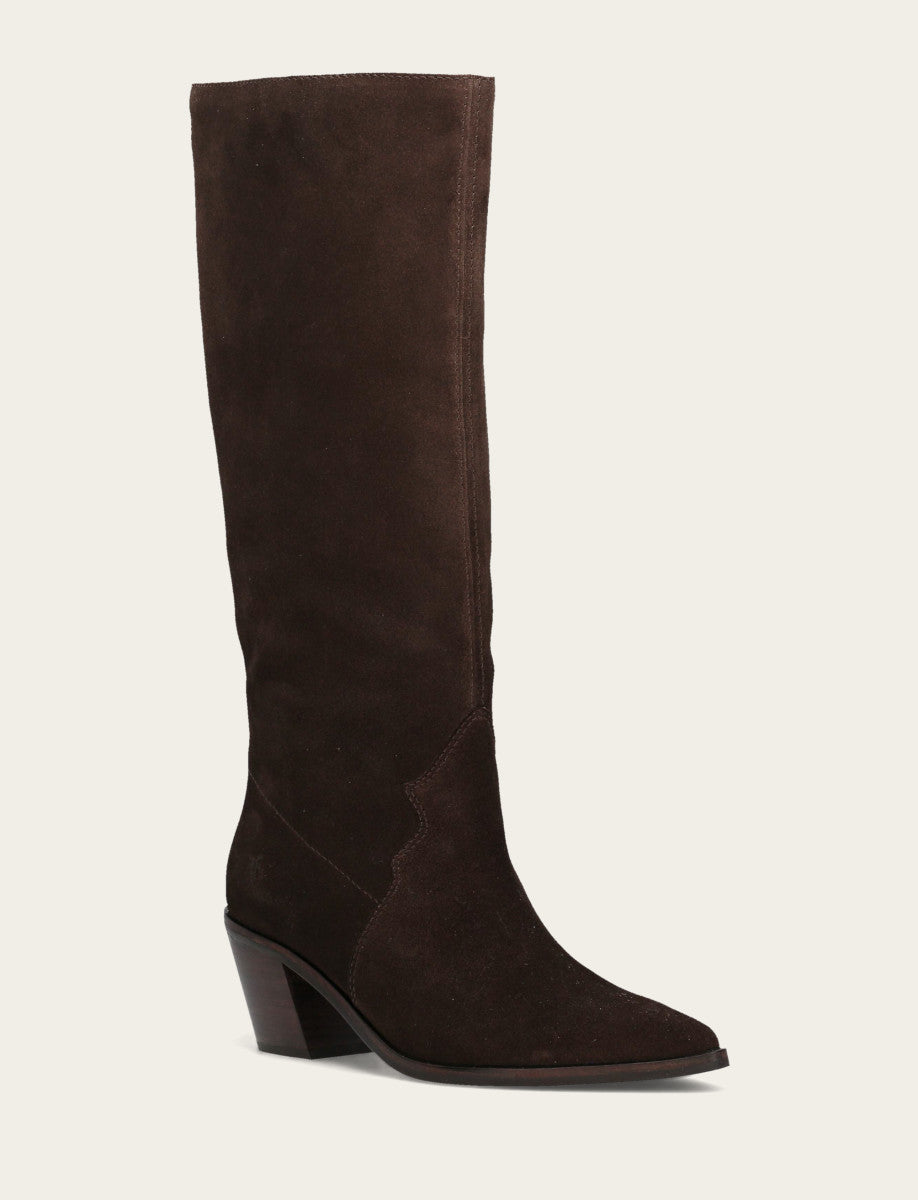 Frye Women's Dark Brown Sara Slouchy Boot / Dark Brown