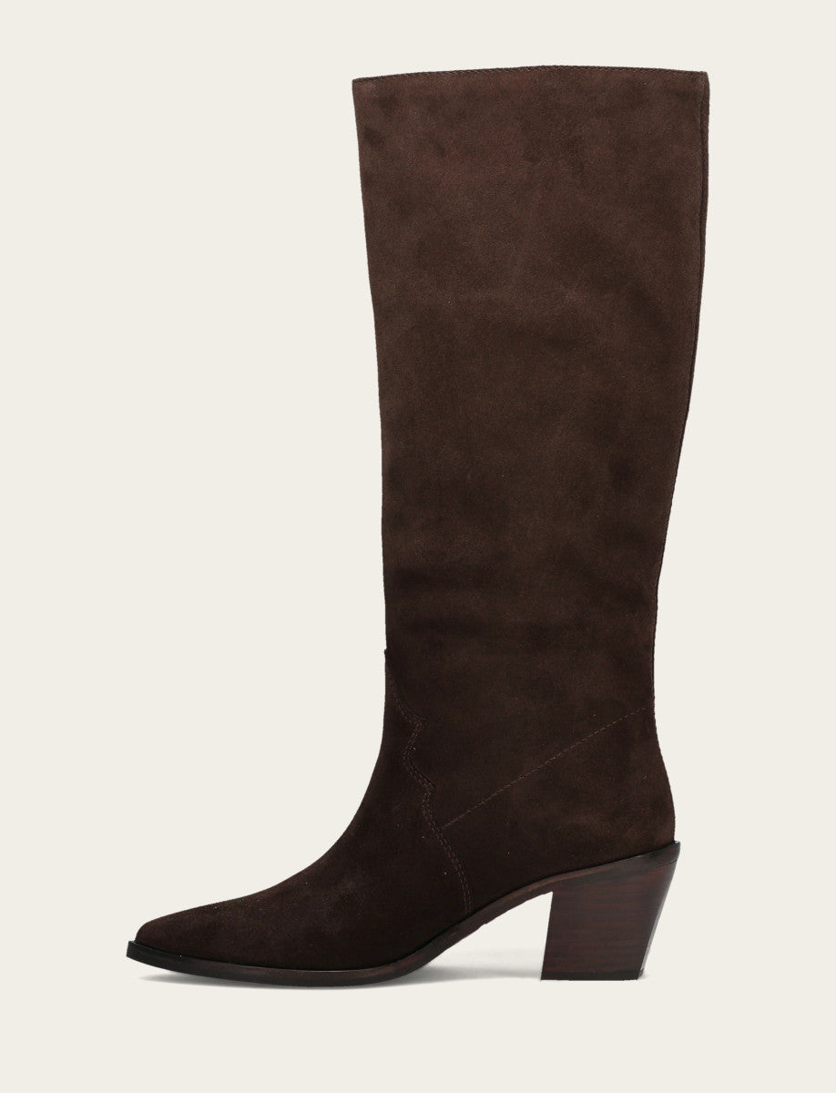 Frye Women's Dark Brown Sara Slouchy Boot / Dark Brown