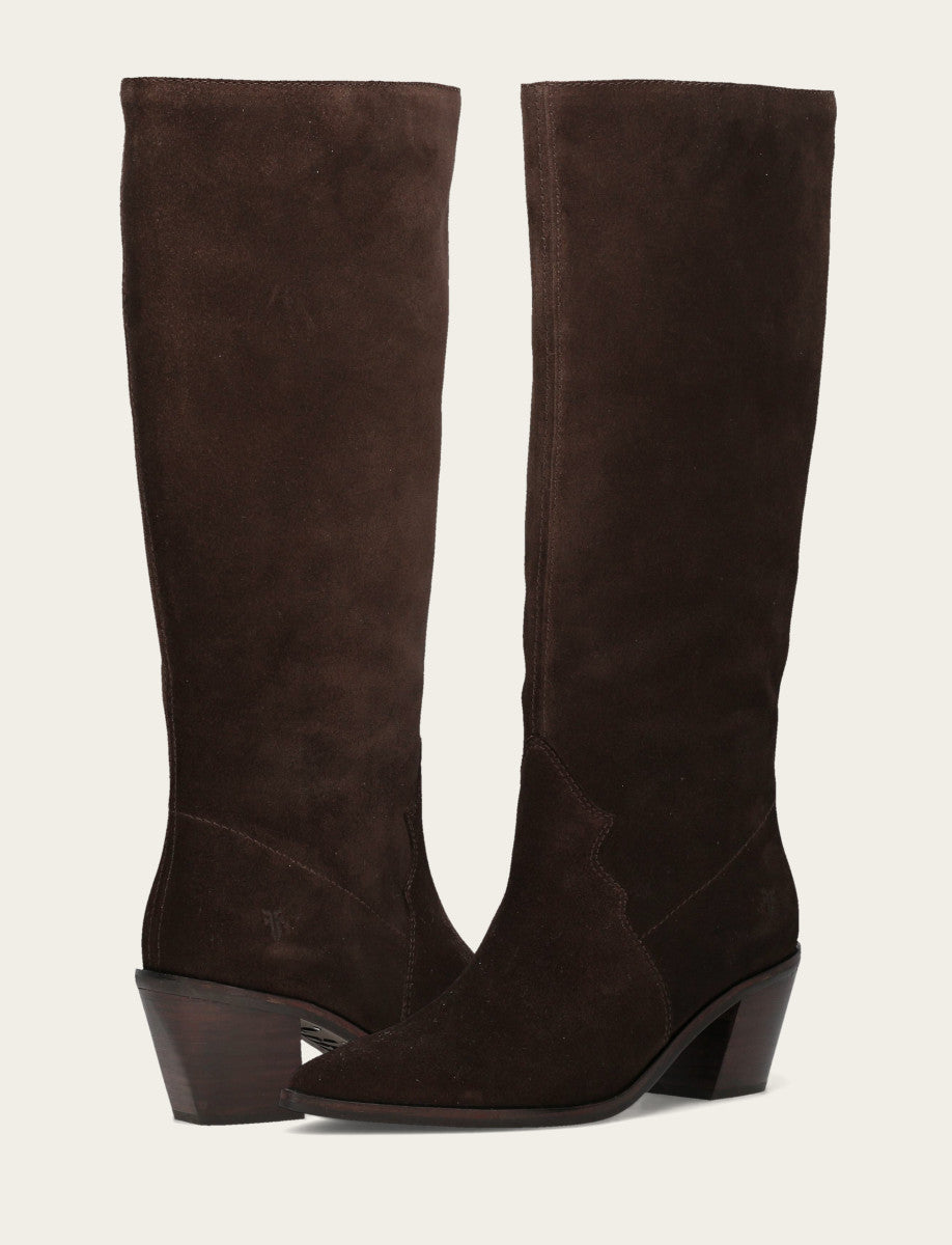 Frye Women's Dark Brown Sara Slouchy Boot / Dark Brown