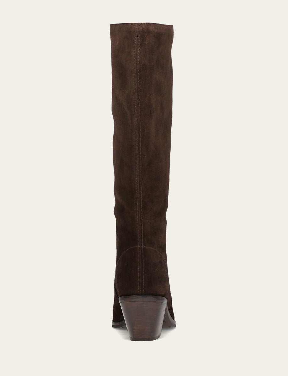 Frye Women's Dark Brown Sara Slouchy Boot / Dark Brown