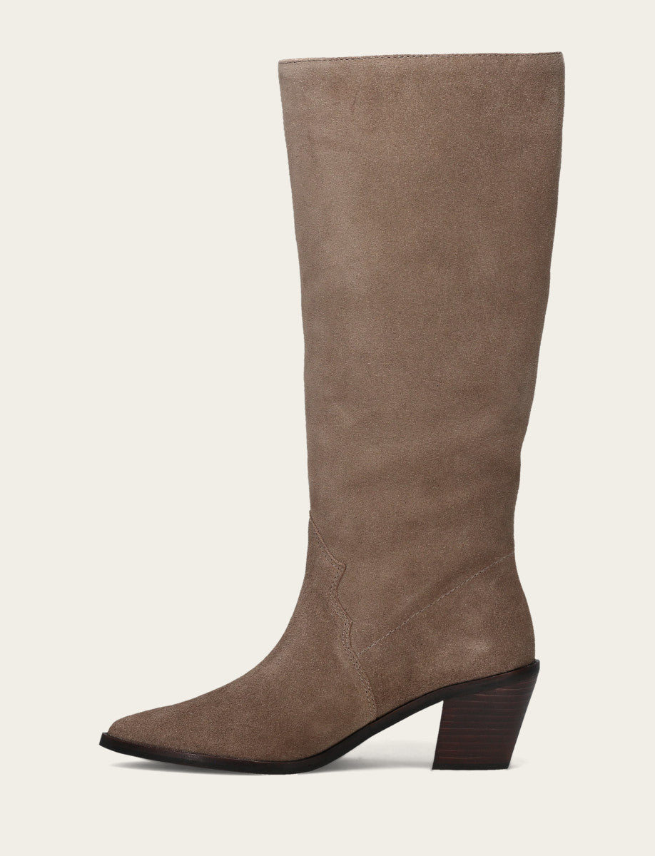 Frye Women's Dark Taupe Sara Slouchy Boot / Dark Taupe