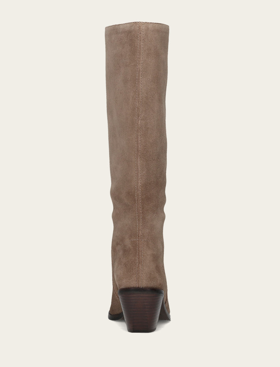 Frye Women's Dark Taupe Sara Slouchy Boot / Dark Taupe