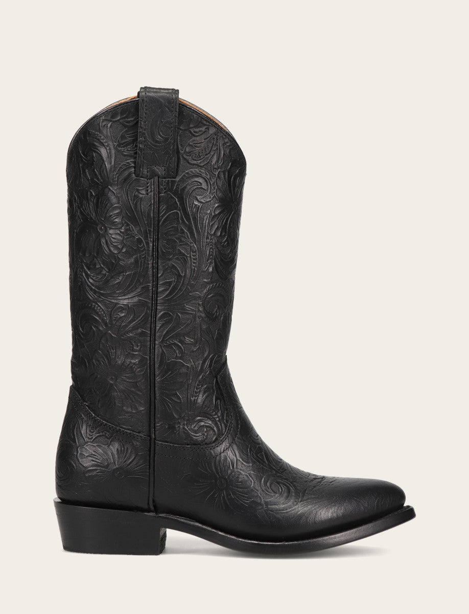 Frye Billy Pull On Boot / Black Floral