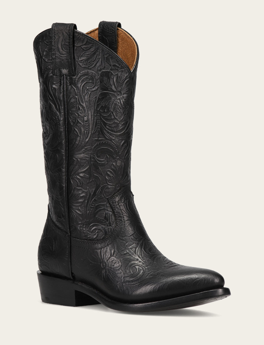 Frye Billy Pull On Boot / Black Floral