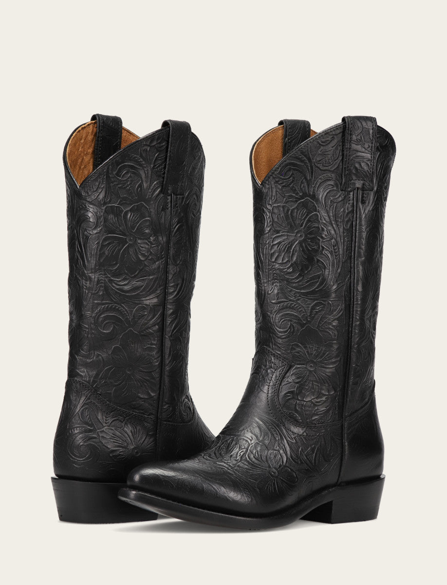 Frye Billy Pull On Boot / Black Floral