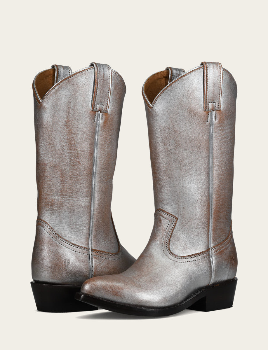 Frye Women's Silver Billy Pull On Boot / Silver