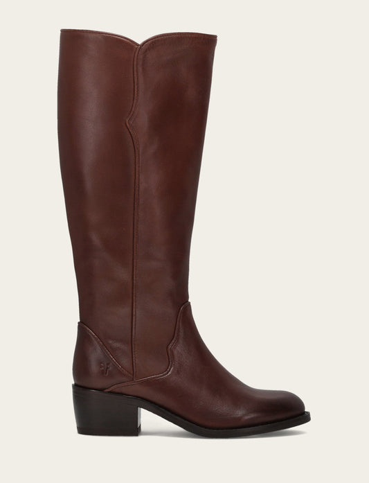 Frye Women's Saddle Carson 2 Piping Tall Boot / Saddle