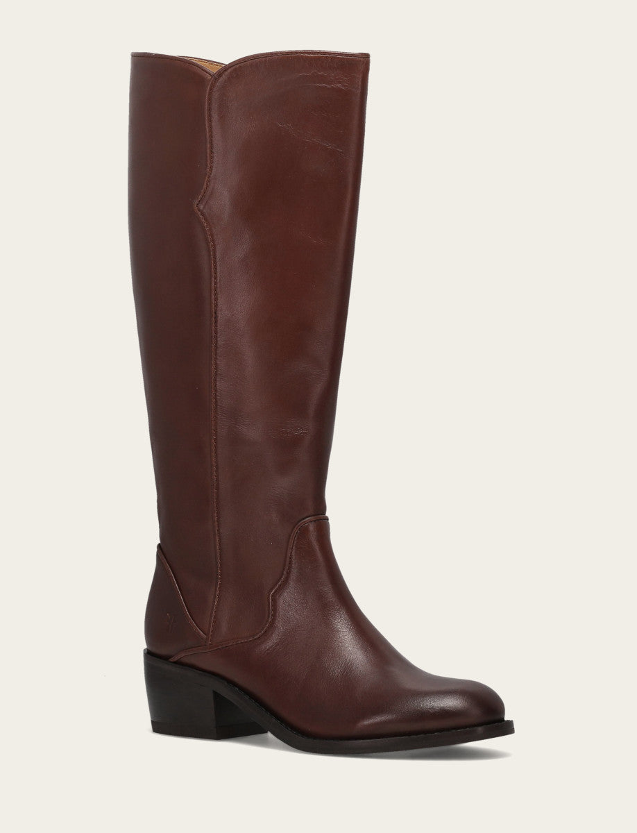 Frye Women's Saddle Carson 2 Piping Tall Boot / Saddle