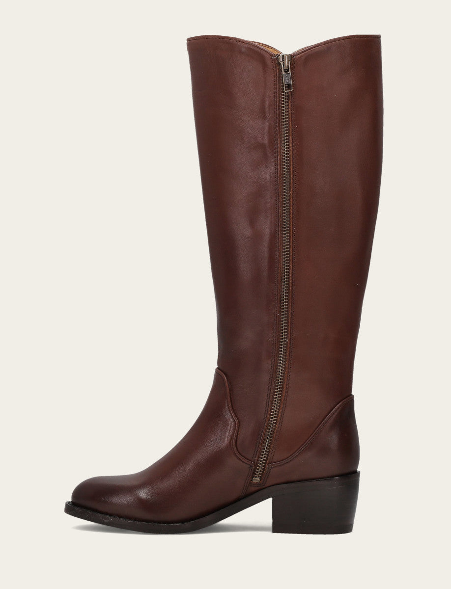 Frye Women's Saddle Carson 2 Piping Tall Boot / Saddle