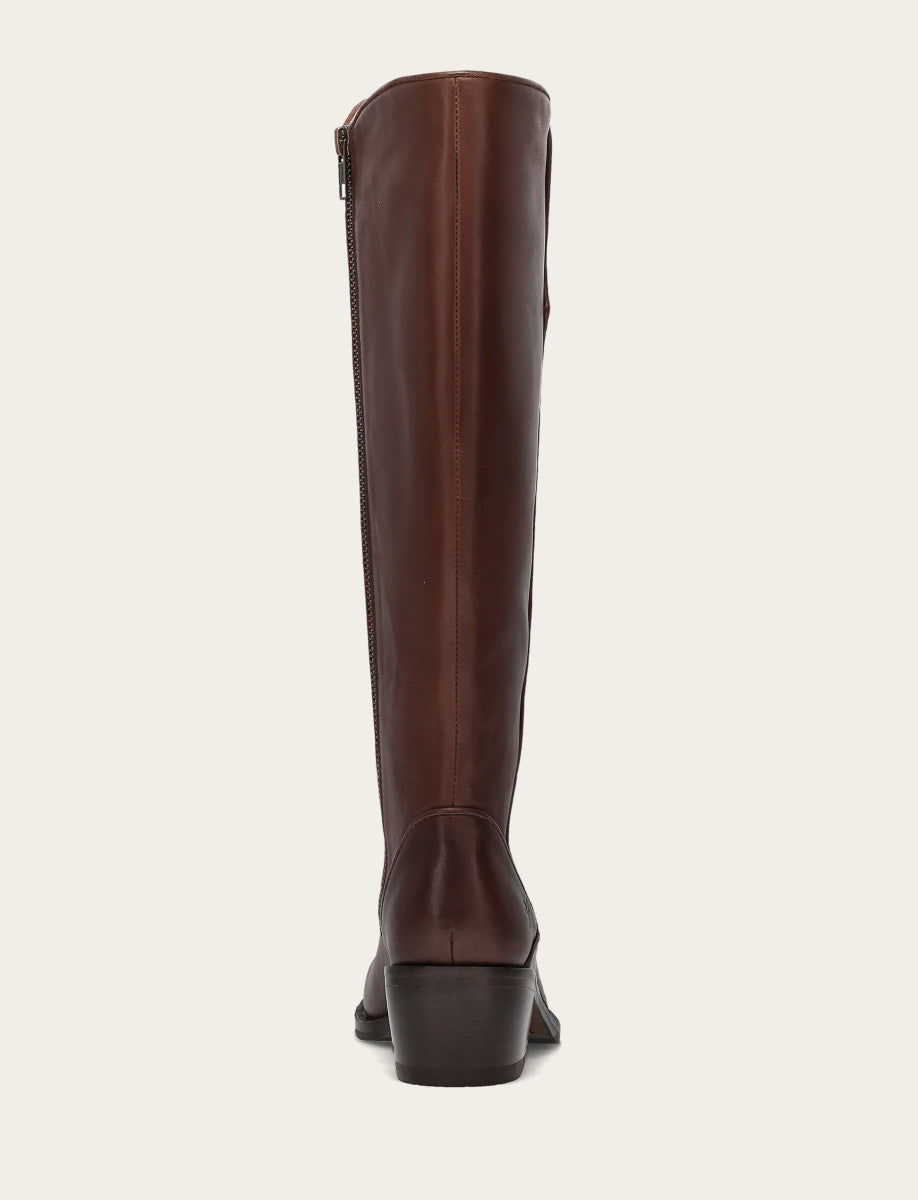 Frye Women's Saddle Carson 2 Piping Tall Boot / Saddle