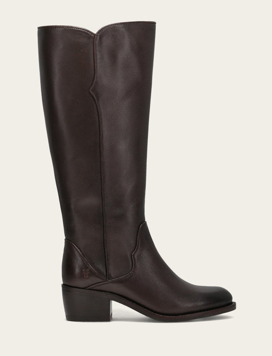 Frye Women's Dark Brown Carson 2 Piping Tall Boot / Dark Brown