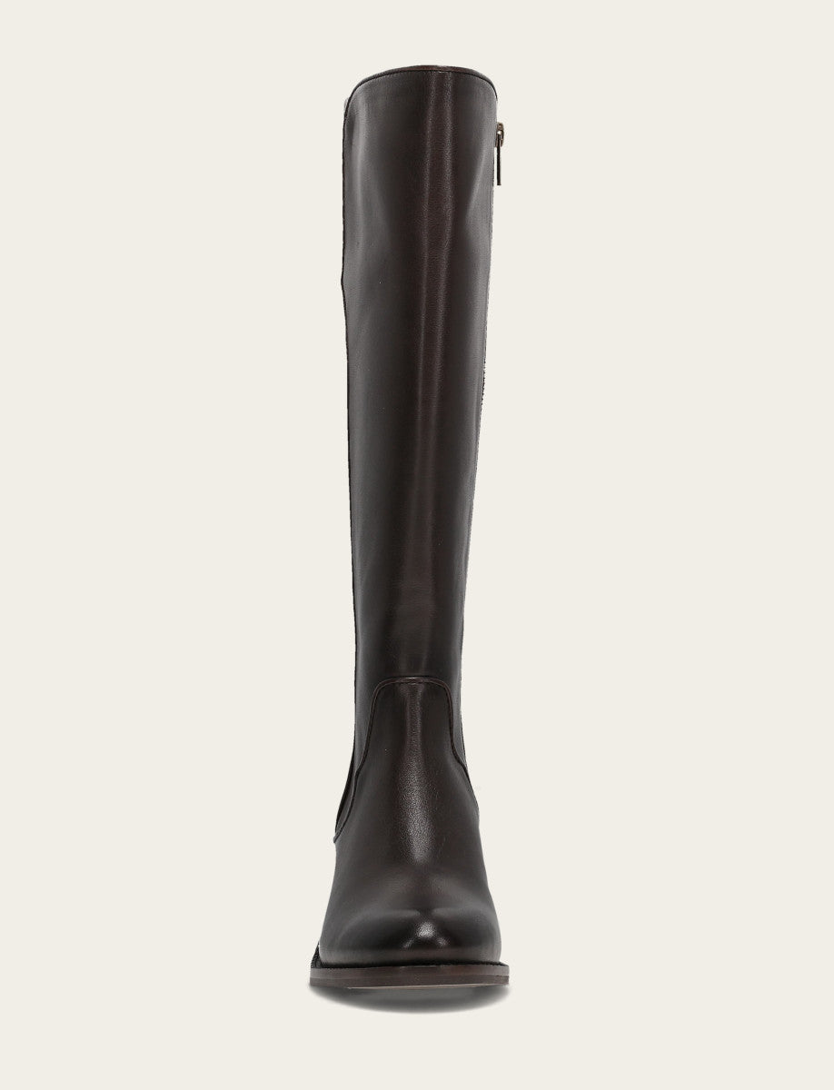 Frye Women's Dark Brown Carson 2 Piping Tall Boot / Dark Brown