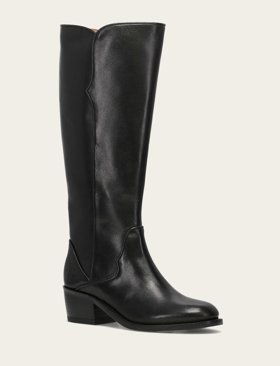 Frye Women's Black Carson 2 Piping Tall Boot / Black