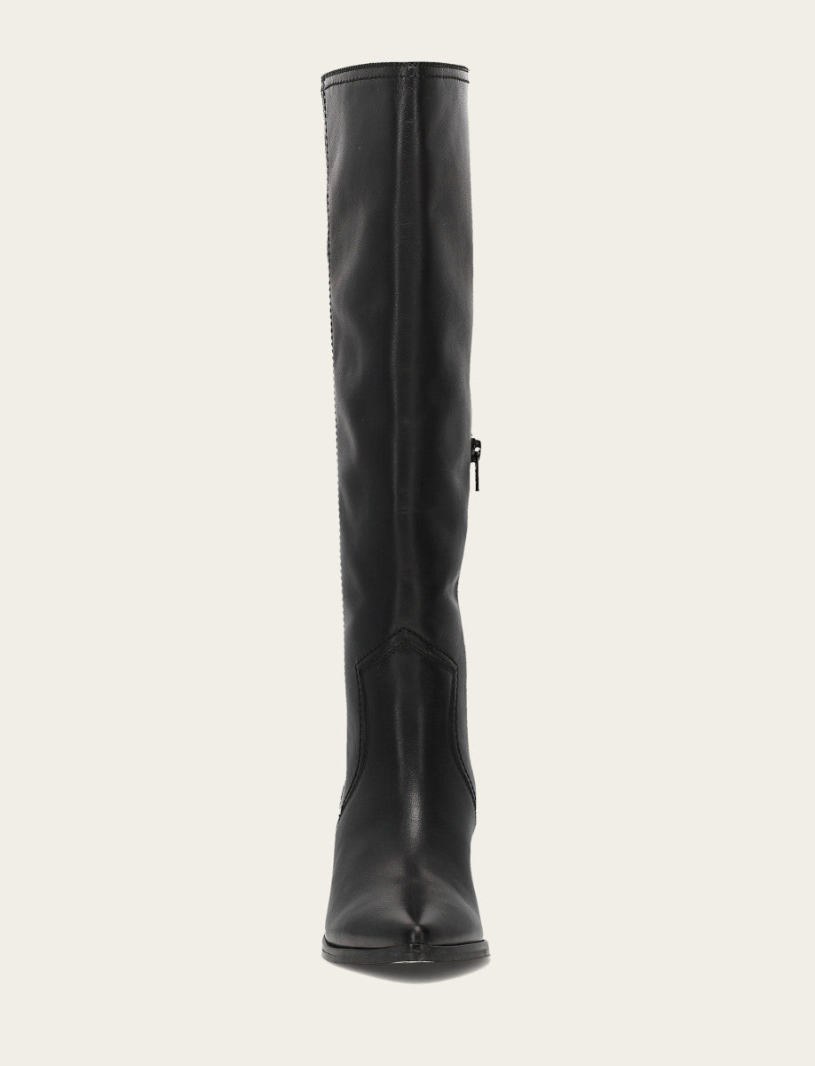 Frye Women's Black Sadie Softy Tall Wide Calf Boot / Black