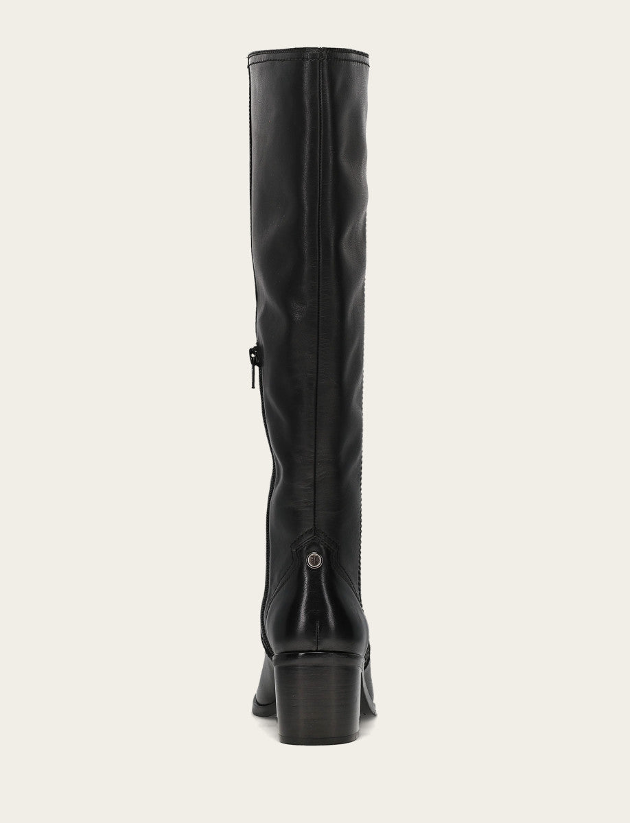 Frye Women's Black Sadie Softy Tall Wide Calf Boot / Black