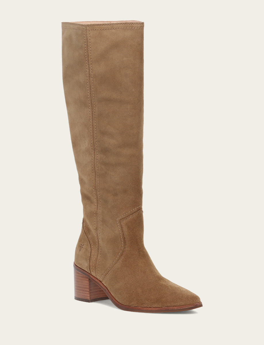 Frye Women's Almond Sadie Softy Tall Wide Calf Boot / Almond