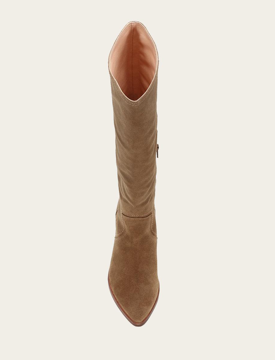 Frye Women's Almond Sadie Softy Tall Wide Calf Boot / Almond