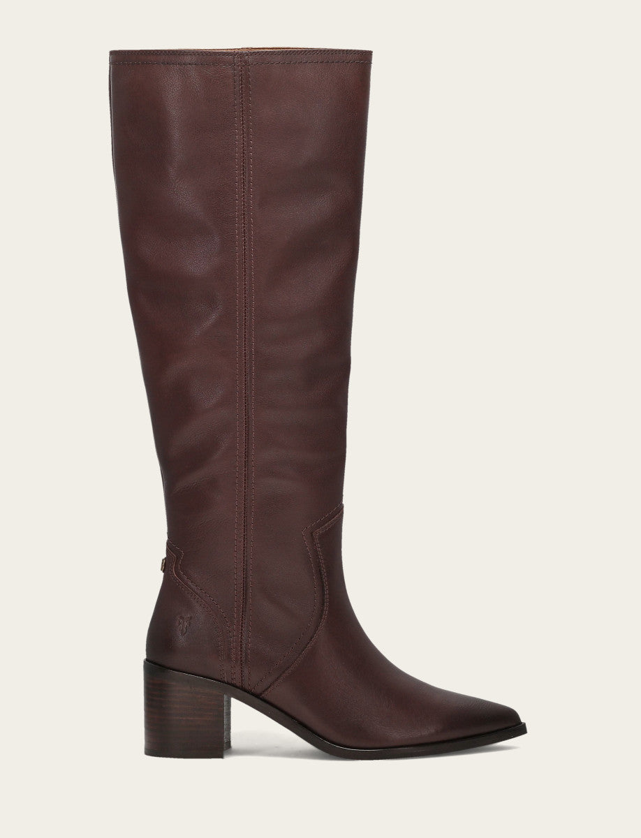 Frye Women's Cocoa Sadie Softy Tall Wide Calf Boot / Cocoa