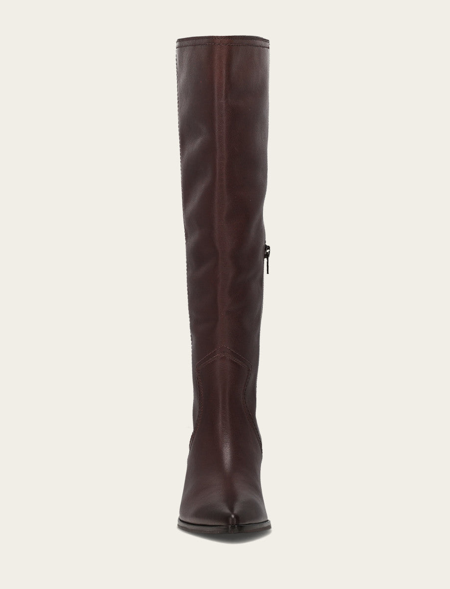 Frye Women's Cocoa Sadie Softy Tall Wide Calf Boot / Cocoa